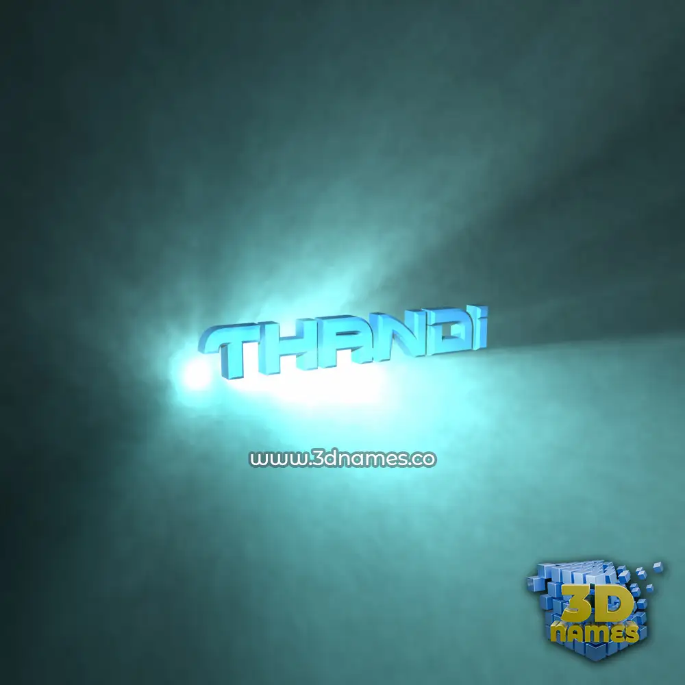 thandi in Light Shine style - 3D name wallpaper