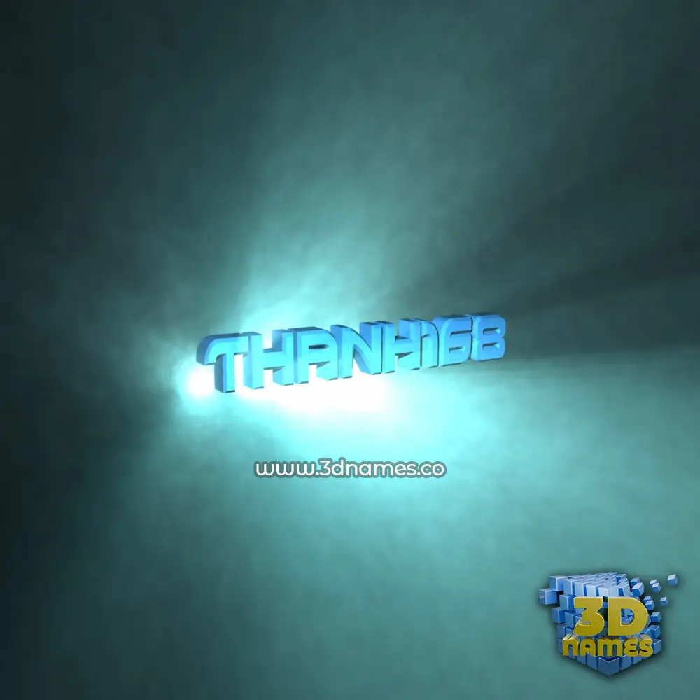 thanh168 in Light Shine style - 3D name wallpaper