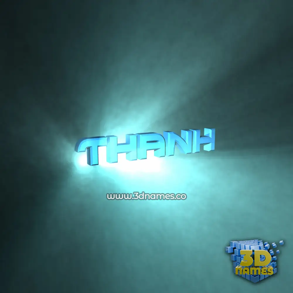 thanh in Light Shine style - 3D name wallpaper