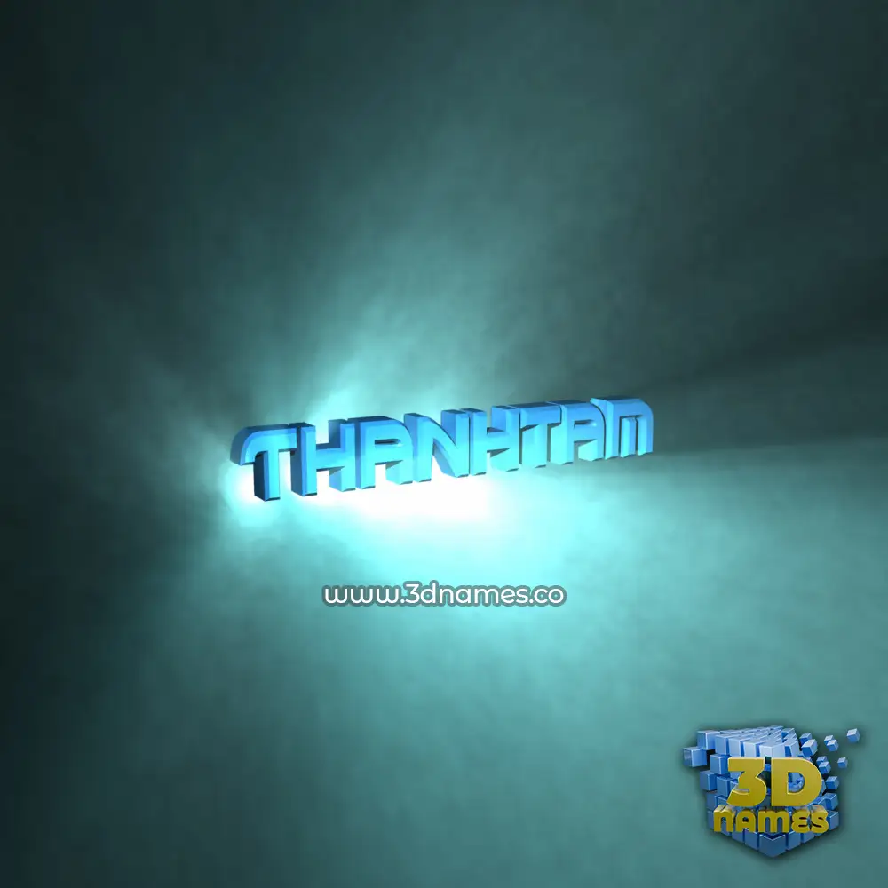 thanhtam in Light Shine style - 3D name wallpaper