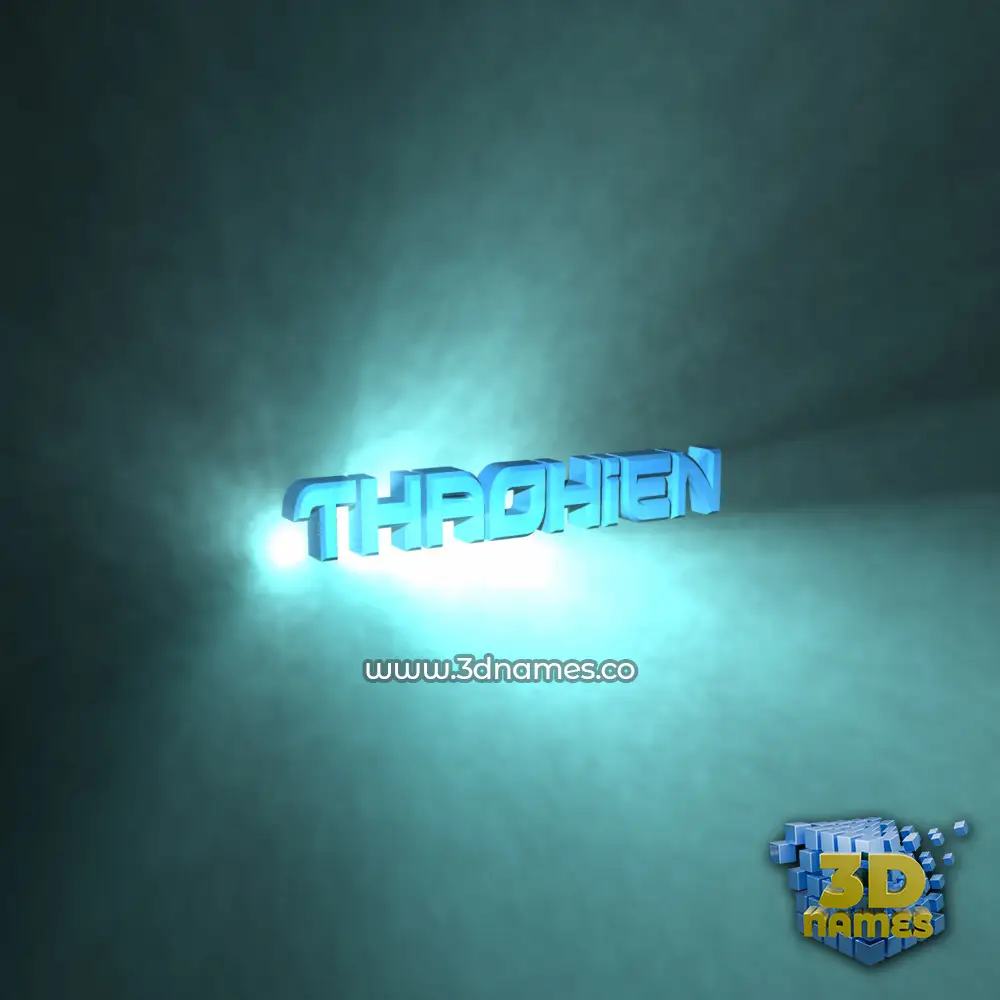 thaohien in Light Shine style - 3D name wallpaper