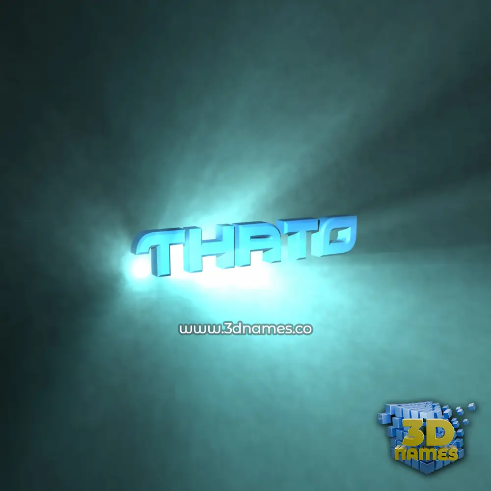 thato in Light Shine style - 3D name wallpaper