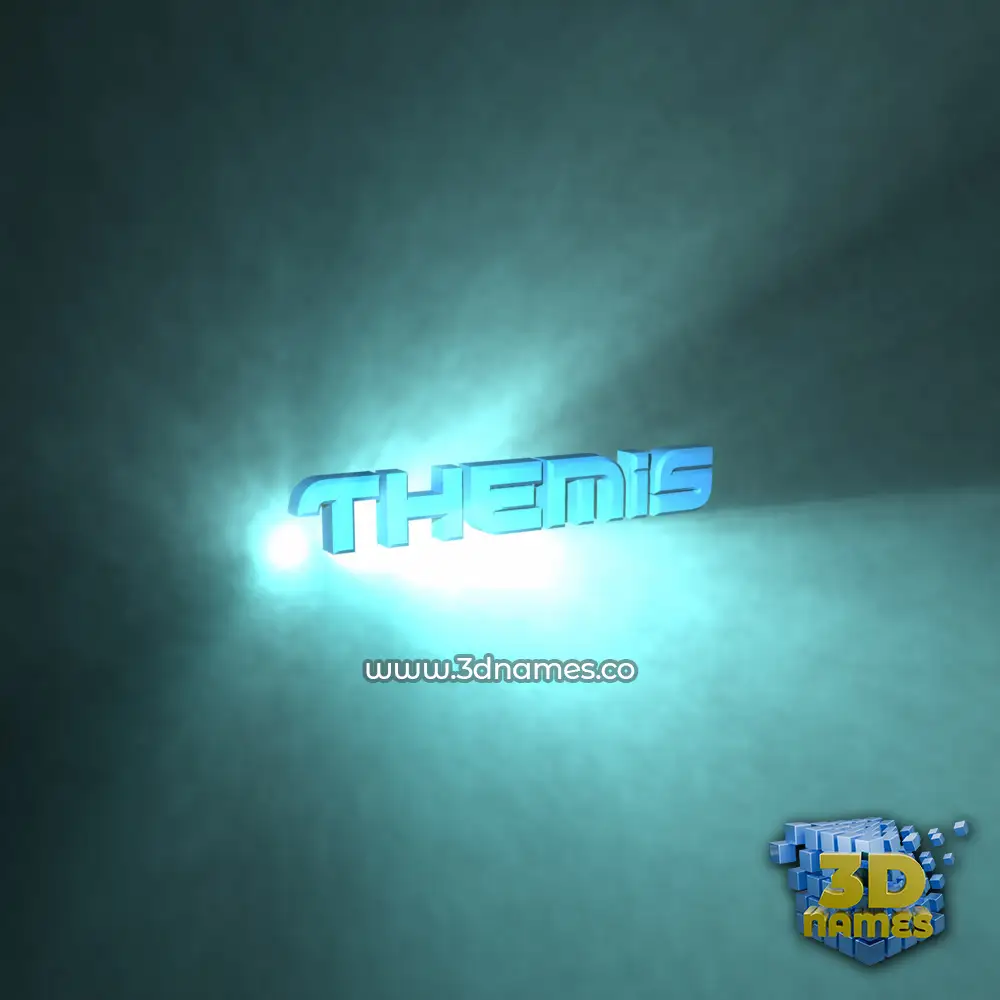 themis in Light Shine style - 3D name wallpaper