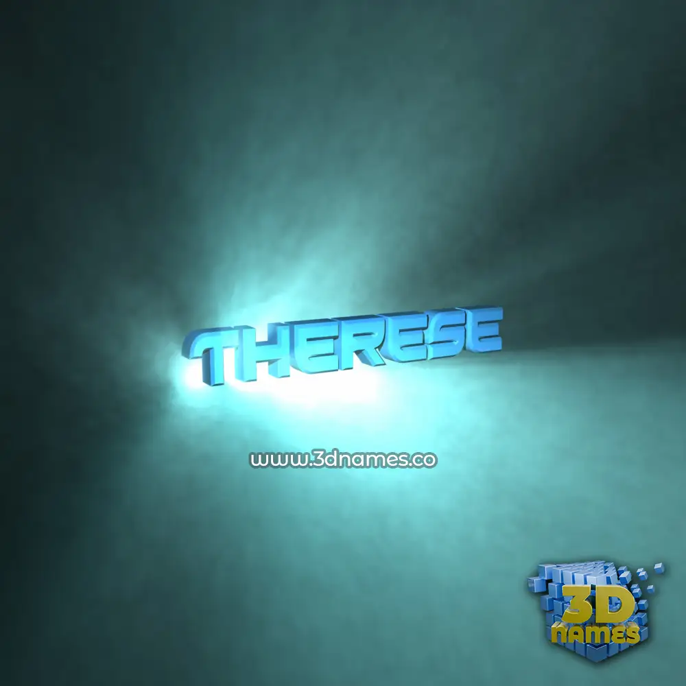 therese in Light Shine style - 3D name wallpaper