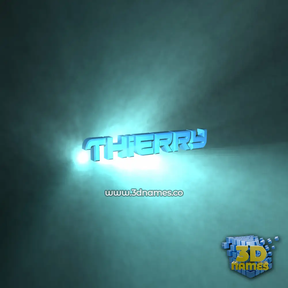thierry in Light Shine style - 3D name wallpaper