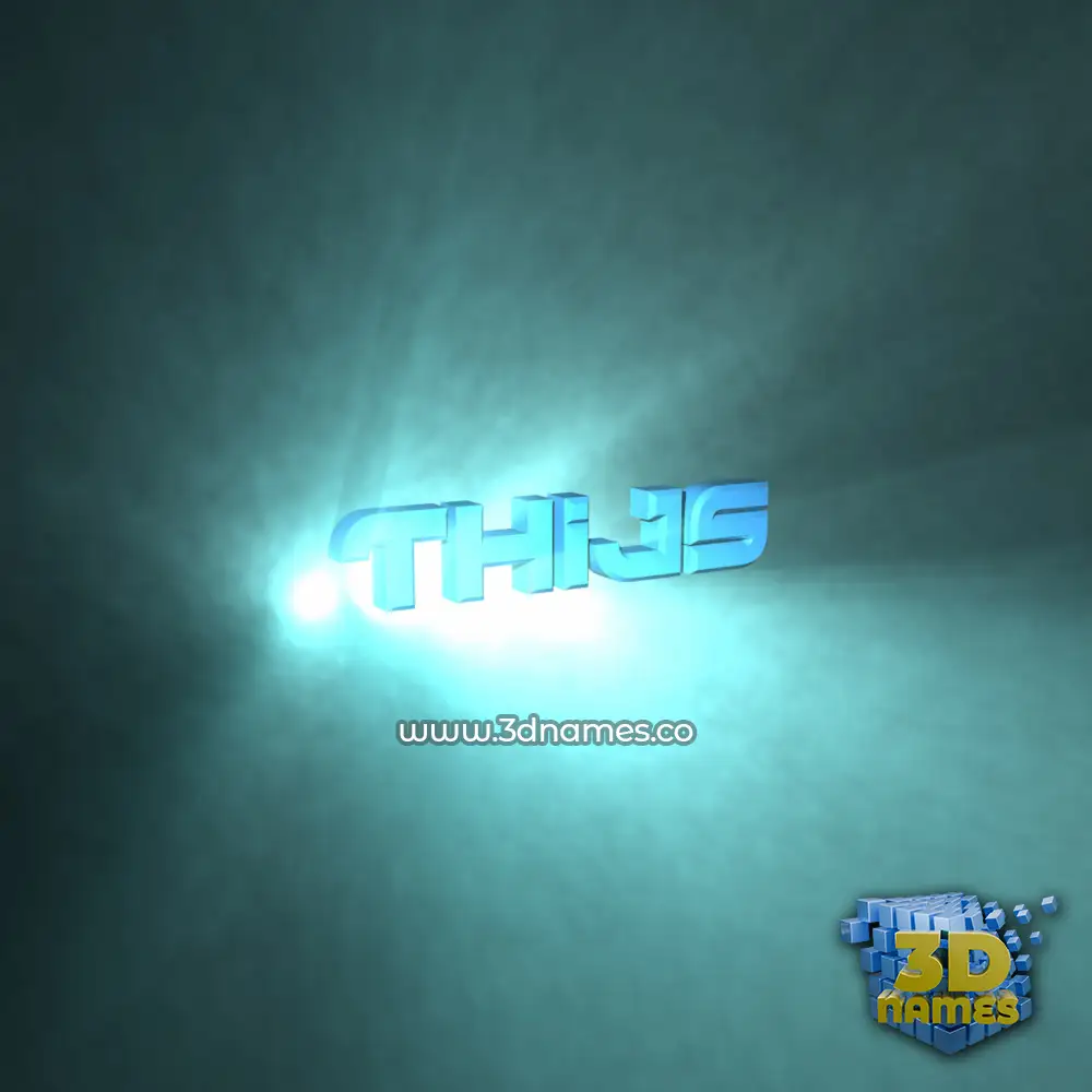 thijs in Light Shine style - 3D name wallpaper