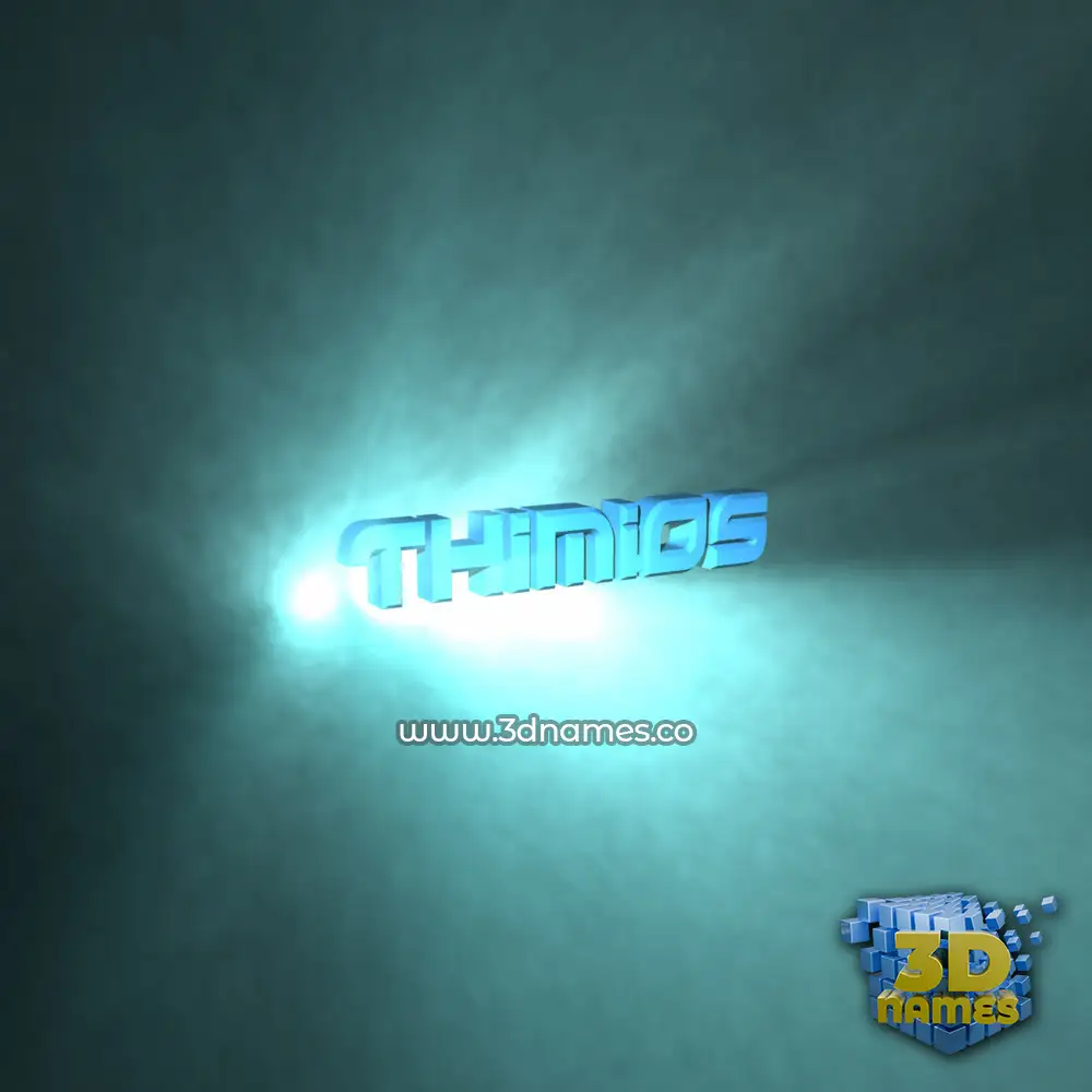 thimios in Light Shine style - 3D name wallpaper