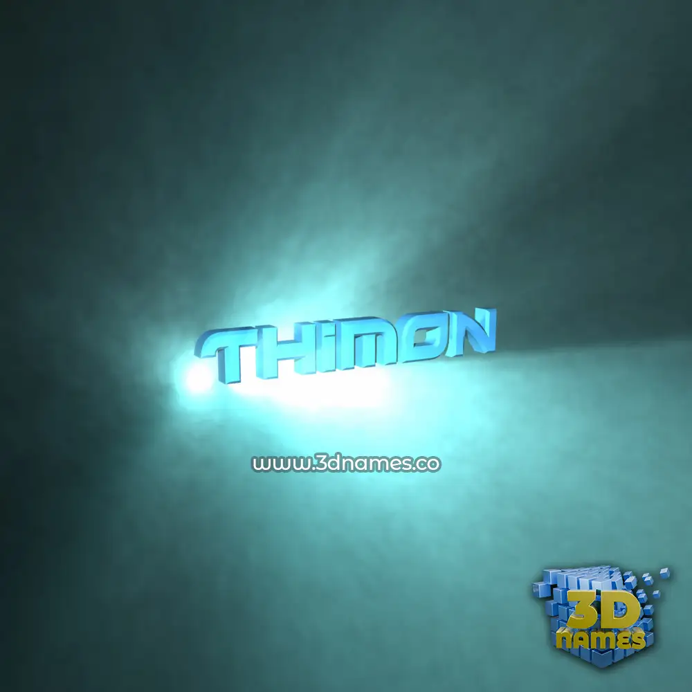 thimon in Light Shine style - 3D name wallpaper