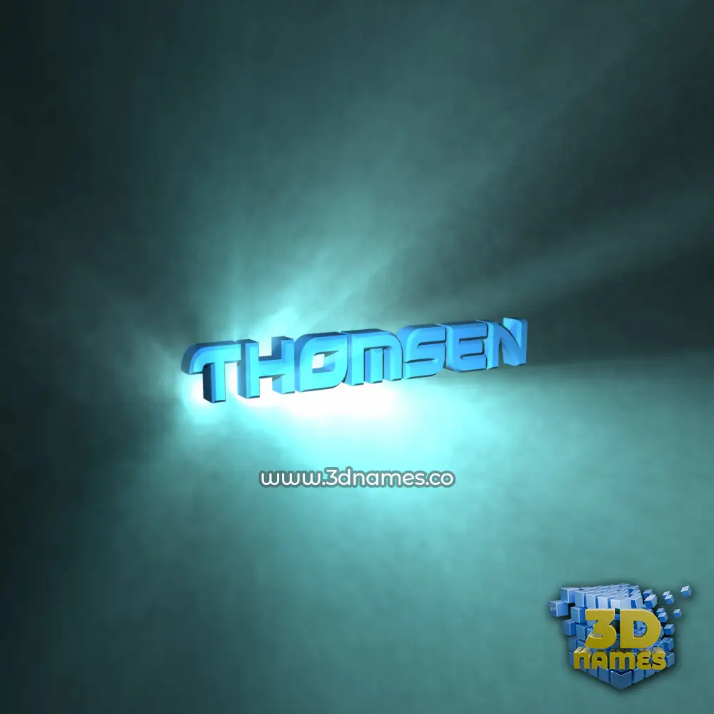 thomsen in Light Shine style - 3D name wallpaper