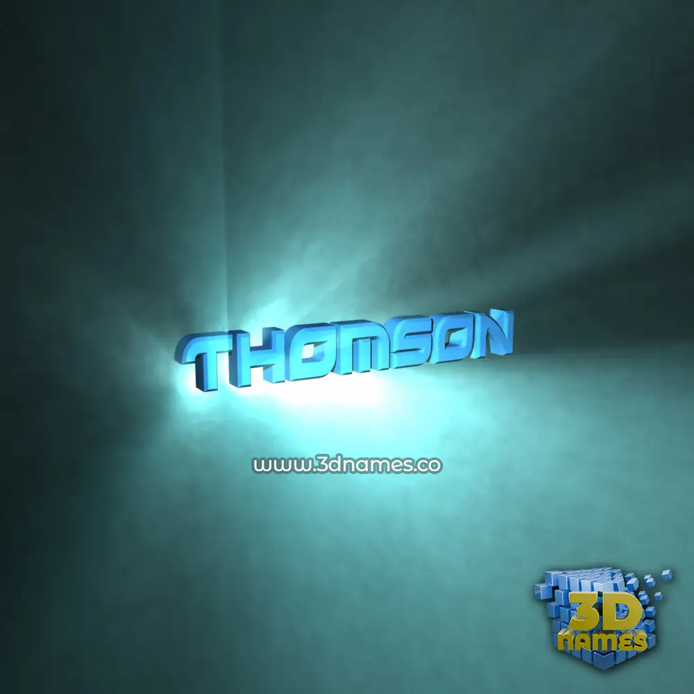 thomson in Light Shine style - 3D name wallpaper