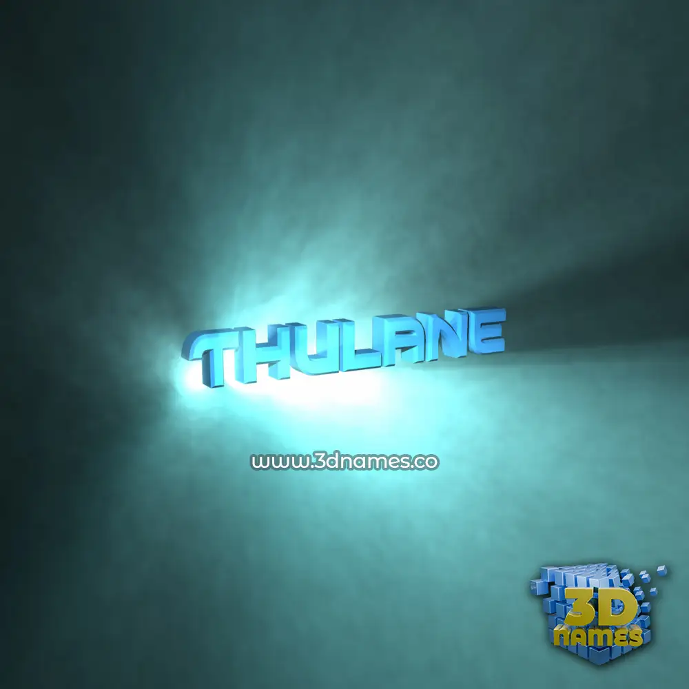 thulane in Light Shine style - 3D name wallpaper