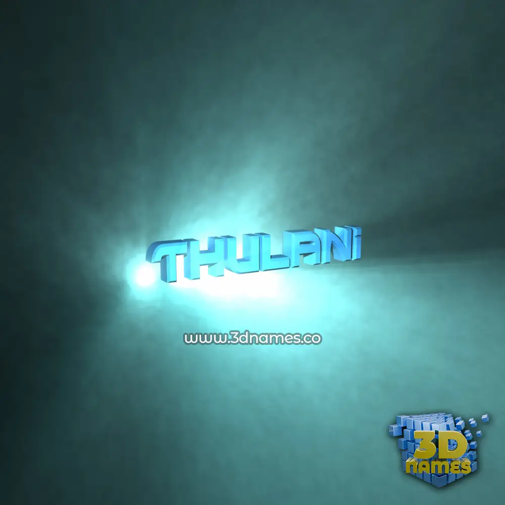 thulani in Light Shine style - 3D name wallpaper