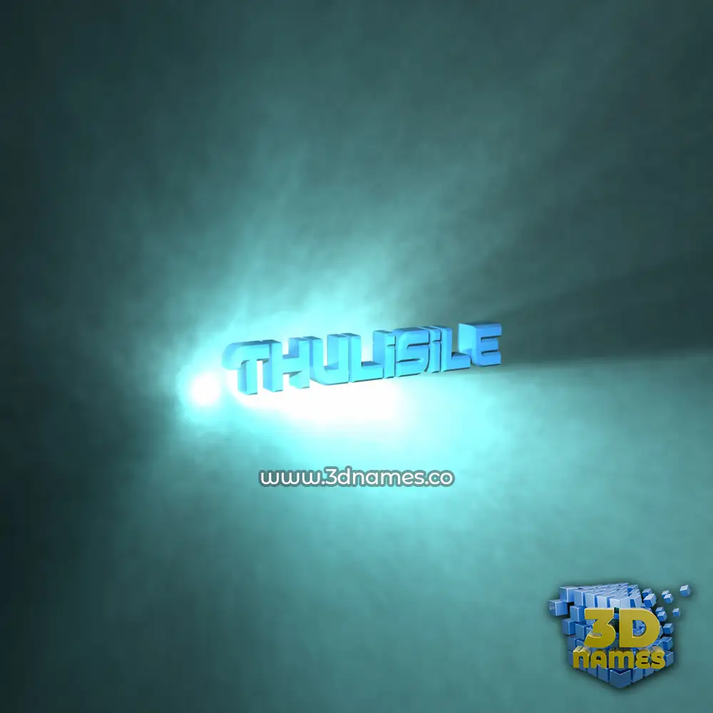 thulisile in Light Shine style - 3D name wallpaper