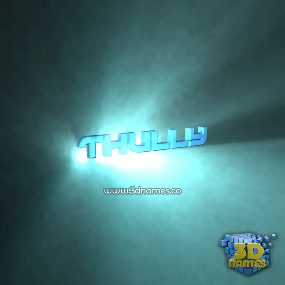 thully in Light Shine style - 3D name wallpaper