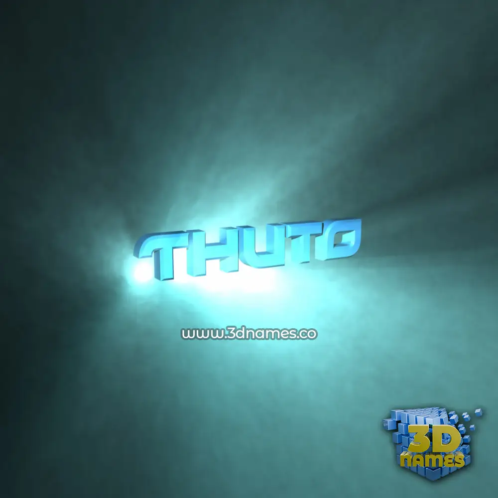 thuto in Light Shine style - 3D name wallpaper