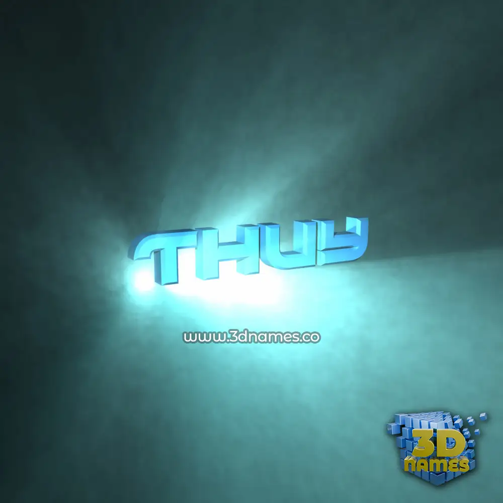 thuy in Light Shine style - 3D name wallpaper