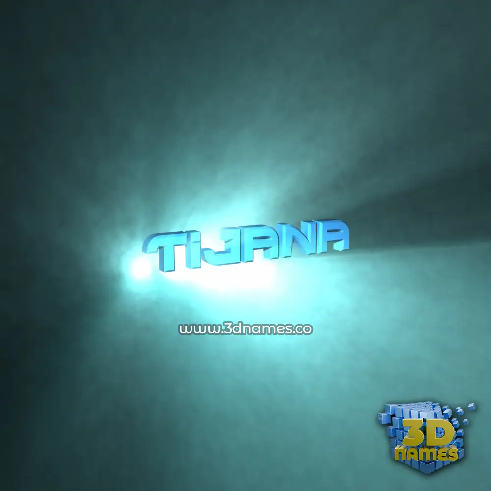 tijana in Light Shine style - 3D name wallpaper
