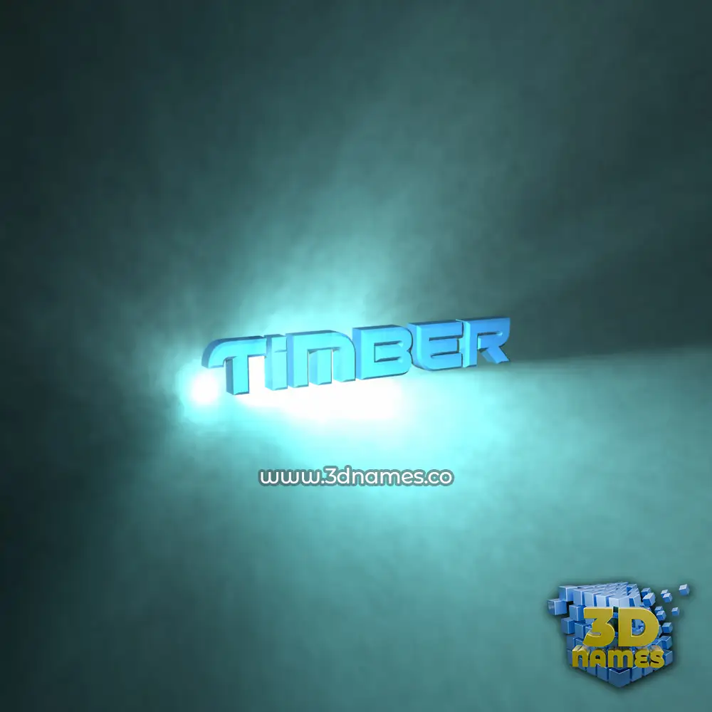 timber in Light Shine style - 3D name wallpaper