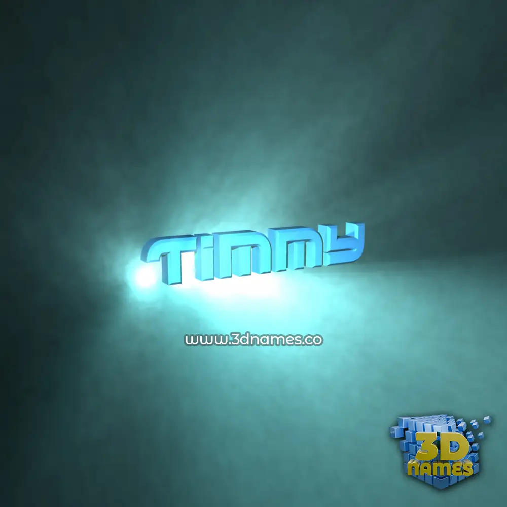 timmy in Light Shine style - 3D name wallpaper