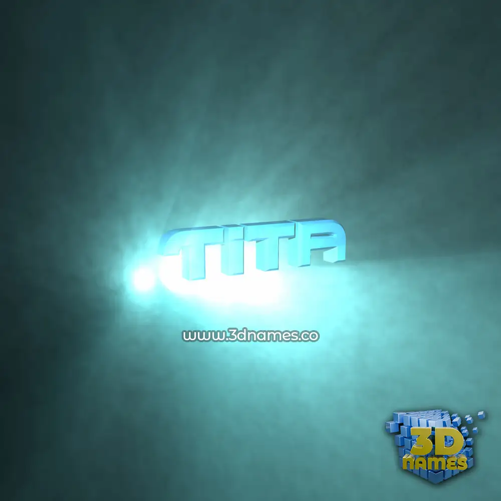 tita in Light Shine style - 3D name wallpaper