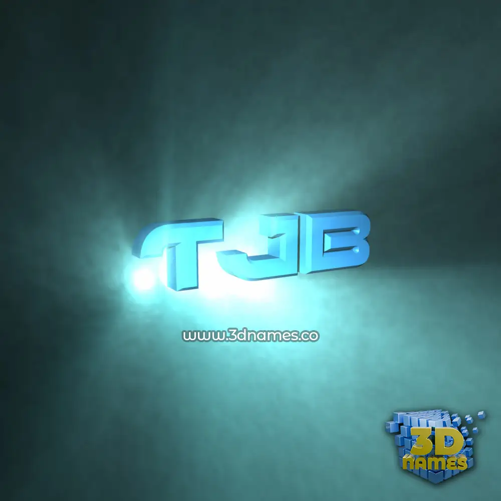 tjb in Light Shine style - 3D name wallpaper