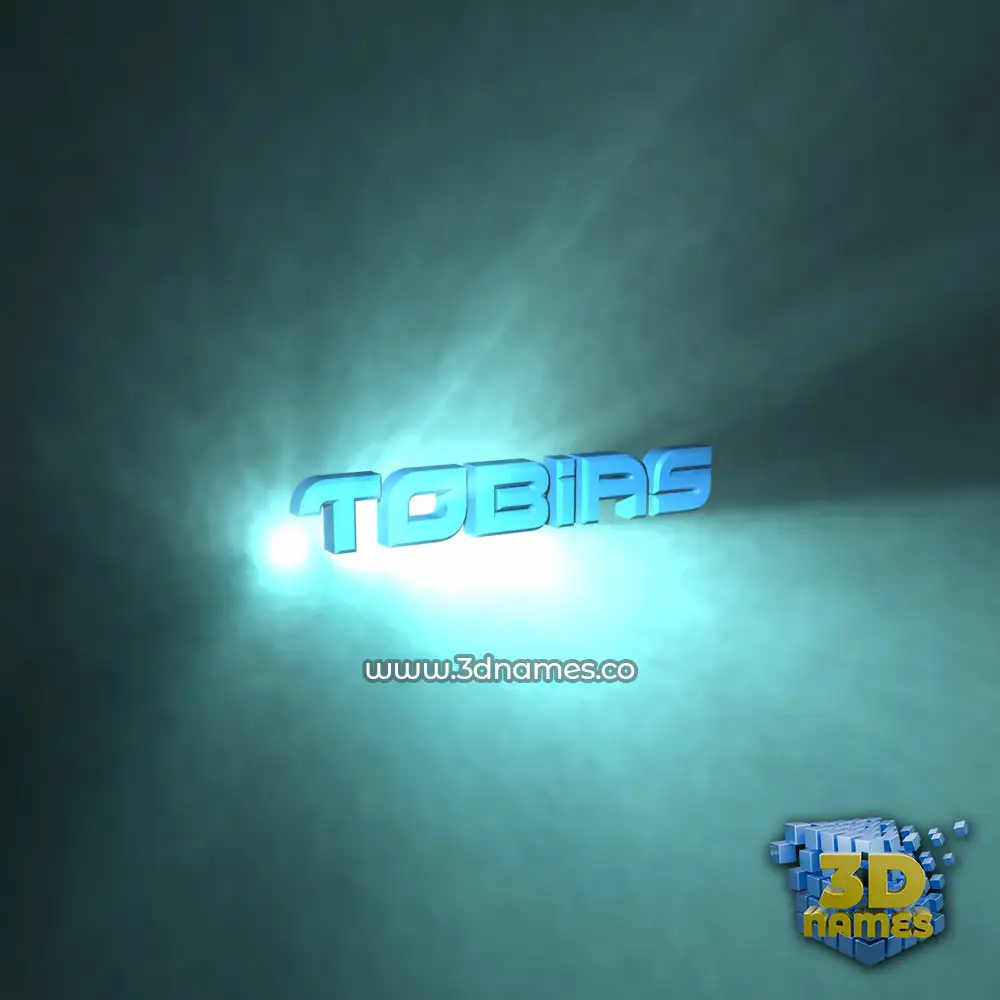 tobias in Light Shine style - 3D name wallpaper