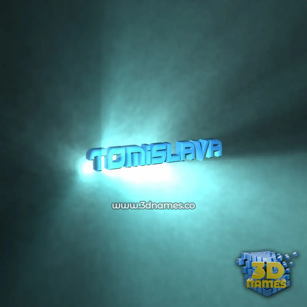 tomislava in Light Shine style - 3D name wallpaper