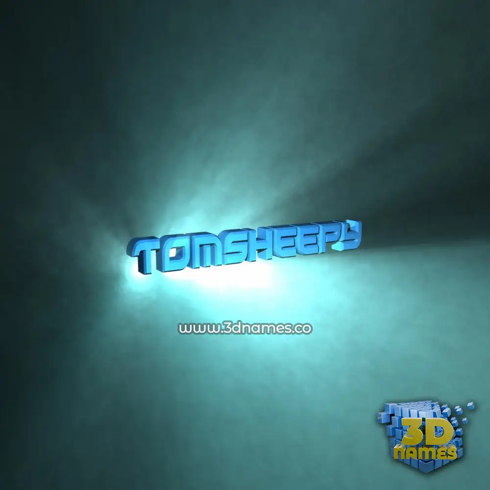 tomsheepy in Light Shine style - 3D name wallpaper