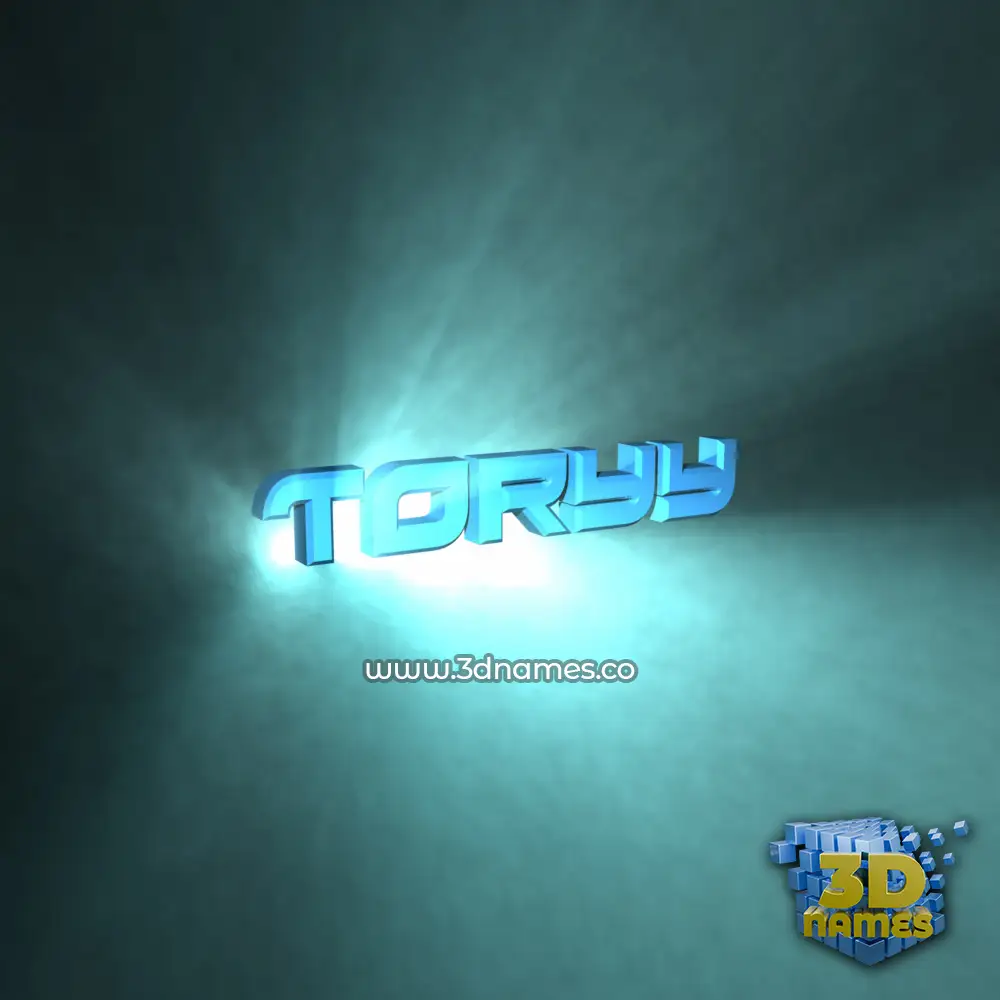 toryy in Light Shine style - 3D name wallpaper
