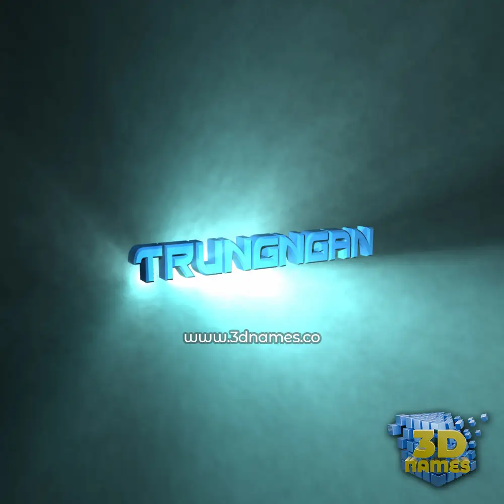 trungngan in Light Shine style - 3D name wallpaper