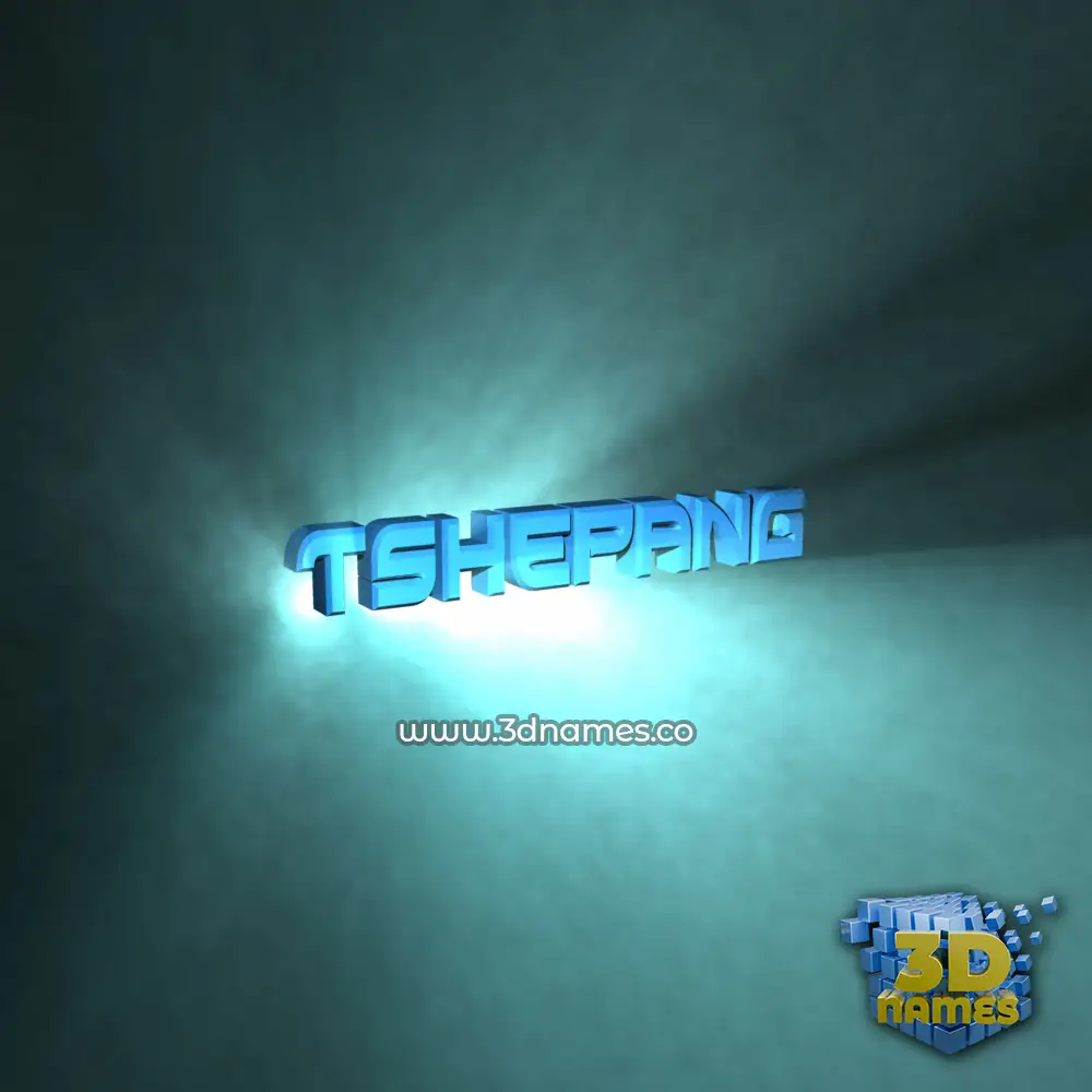 tshepang in Light Shine style - 3D name wallpaper