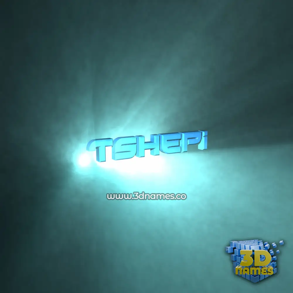 tshepi in Light Shine style - 3D name wallpaper