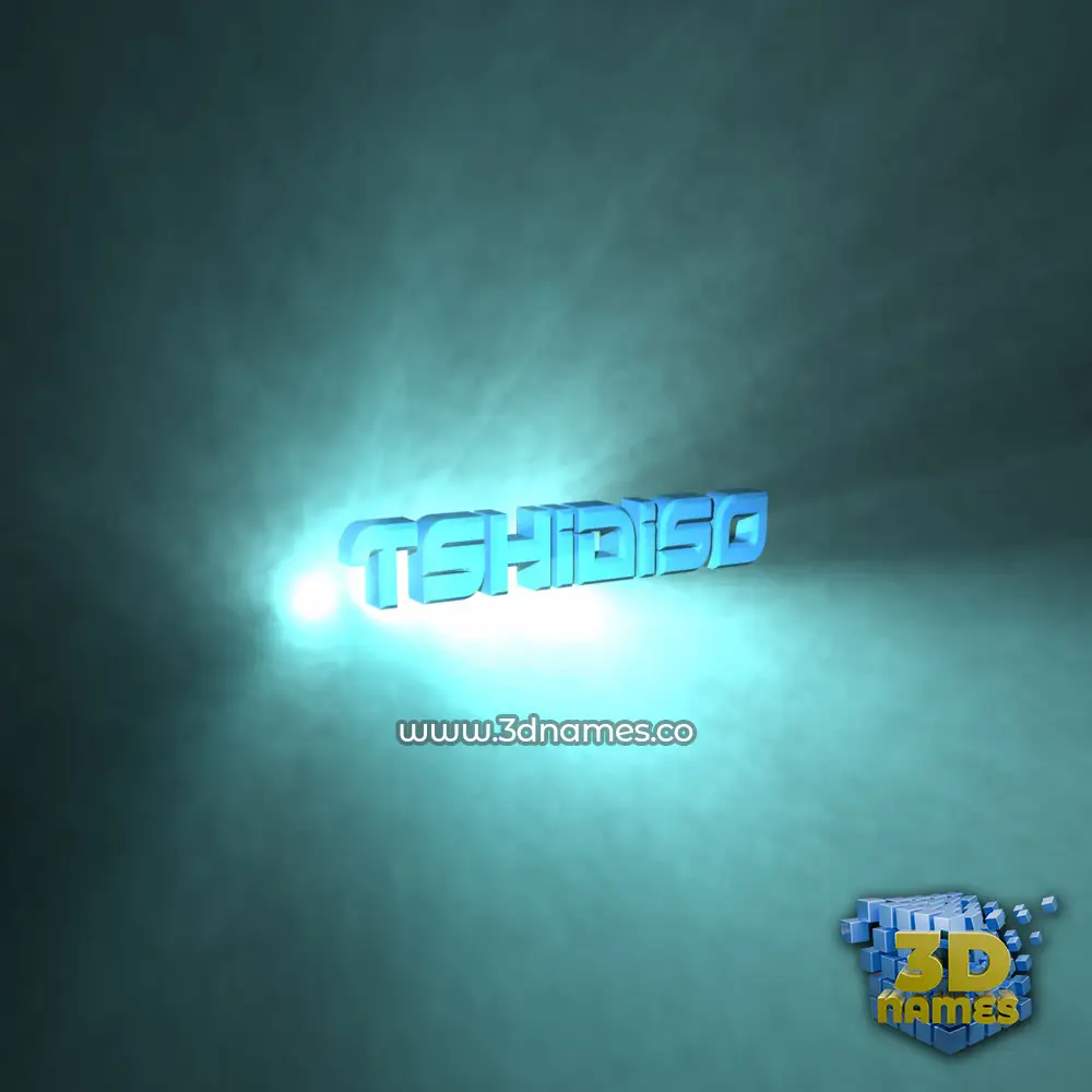 tshidiso in Light Shine style - 3D name wallpaper