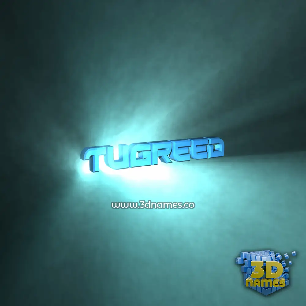 tugreed in Light Shine style - 3D name wallpaper