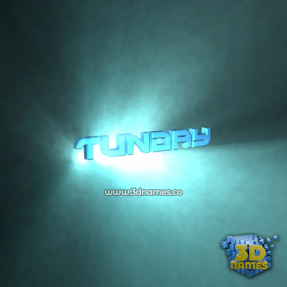 tunday in Light Shine style - 3D name wallpaper
