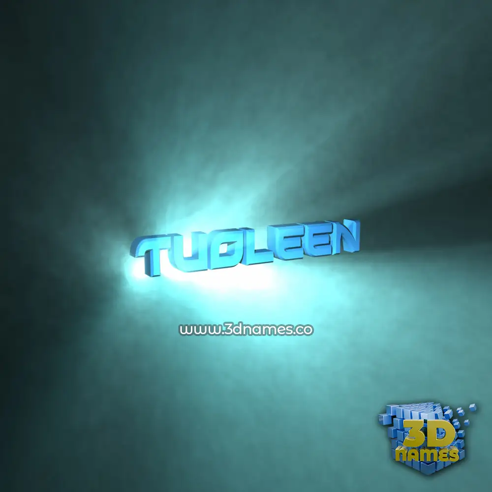 tuoleen in Light Shine style - 3D name wallpaper