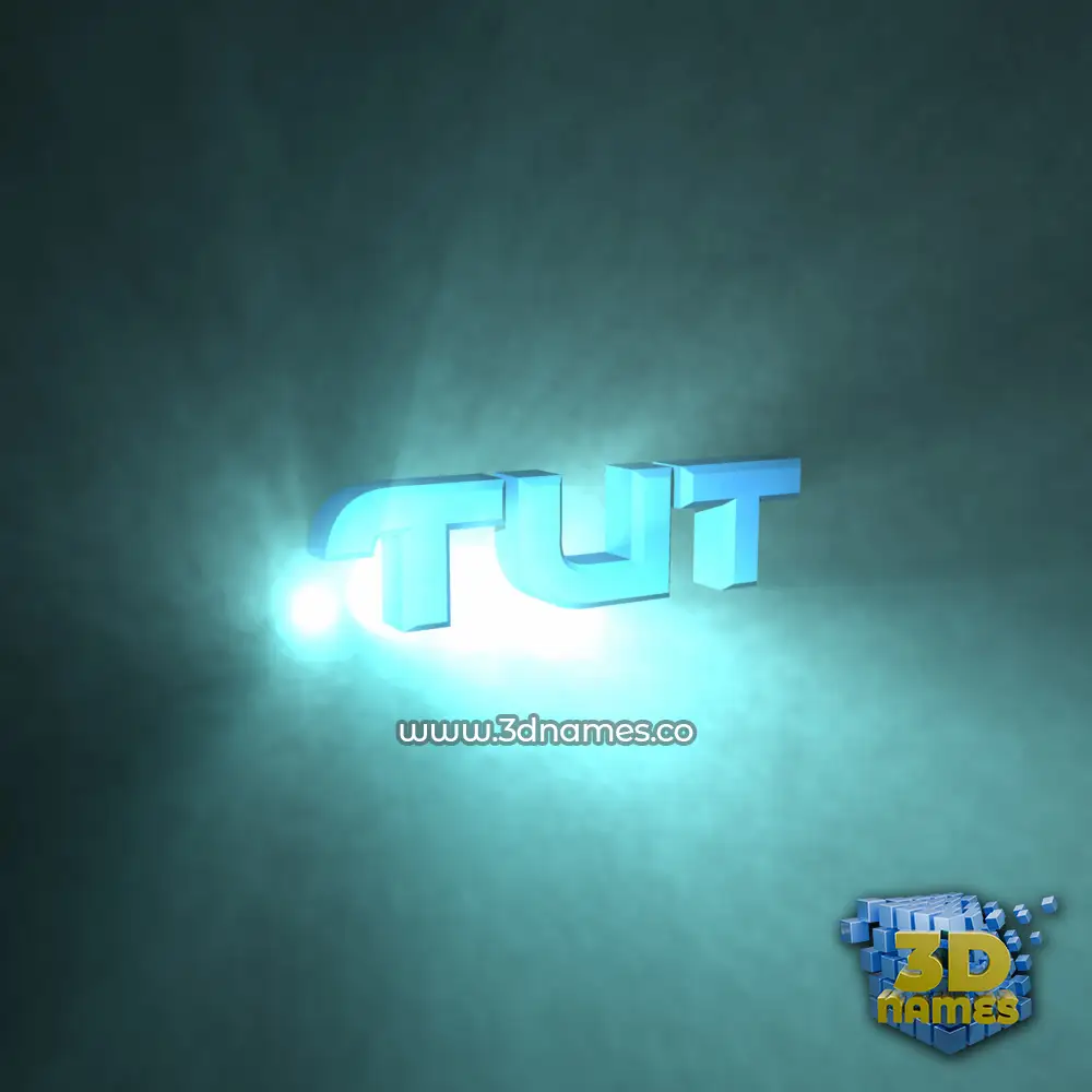 tut in Light Shine style - 3D name wallpaper