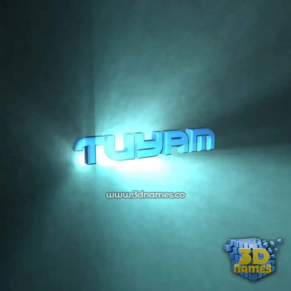 tuyam in Light Shine style - 3D name wallpaper