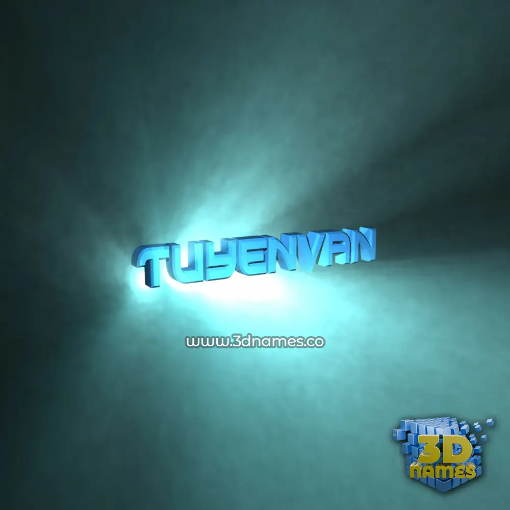 tuyenvan in Light Shine style - 3D name wallpaper