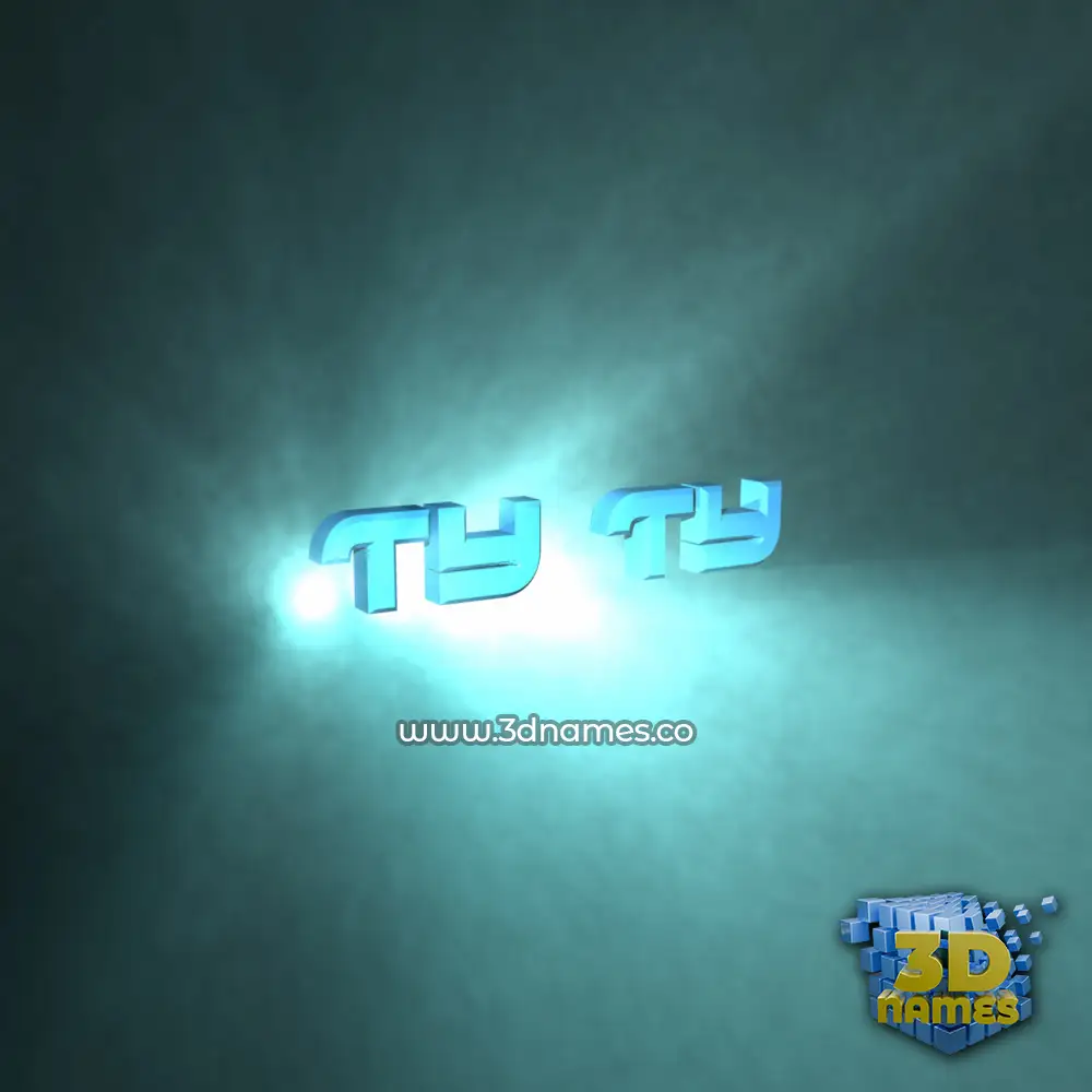 ty ty in Light Shine style - 3D name wallpaper