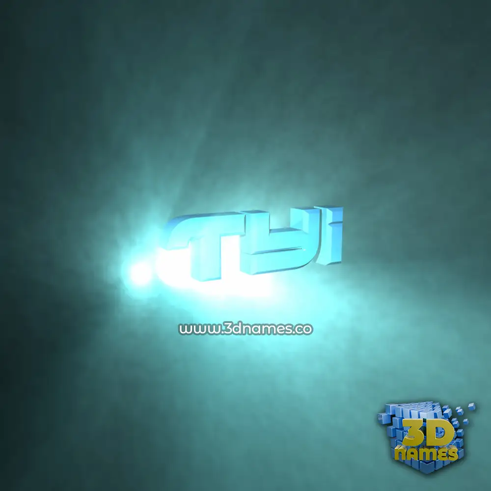 tyi in Light Shine style - 3D name wallpaper