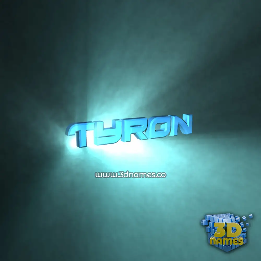 tyron in Light Shine style - 3D name wallpaper