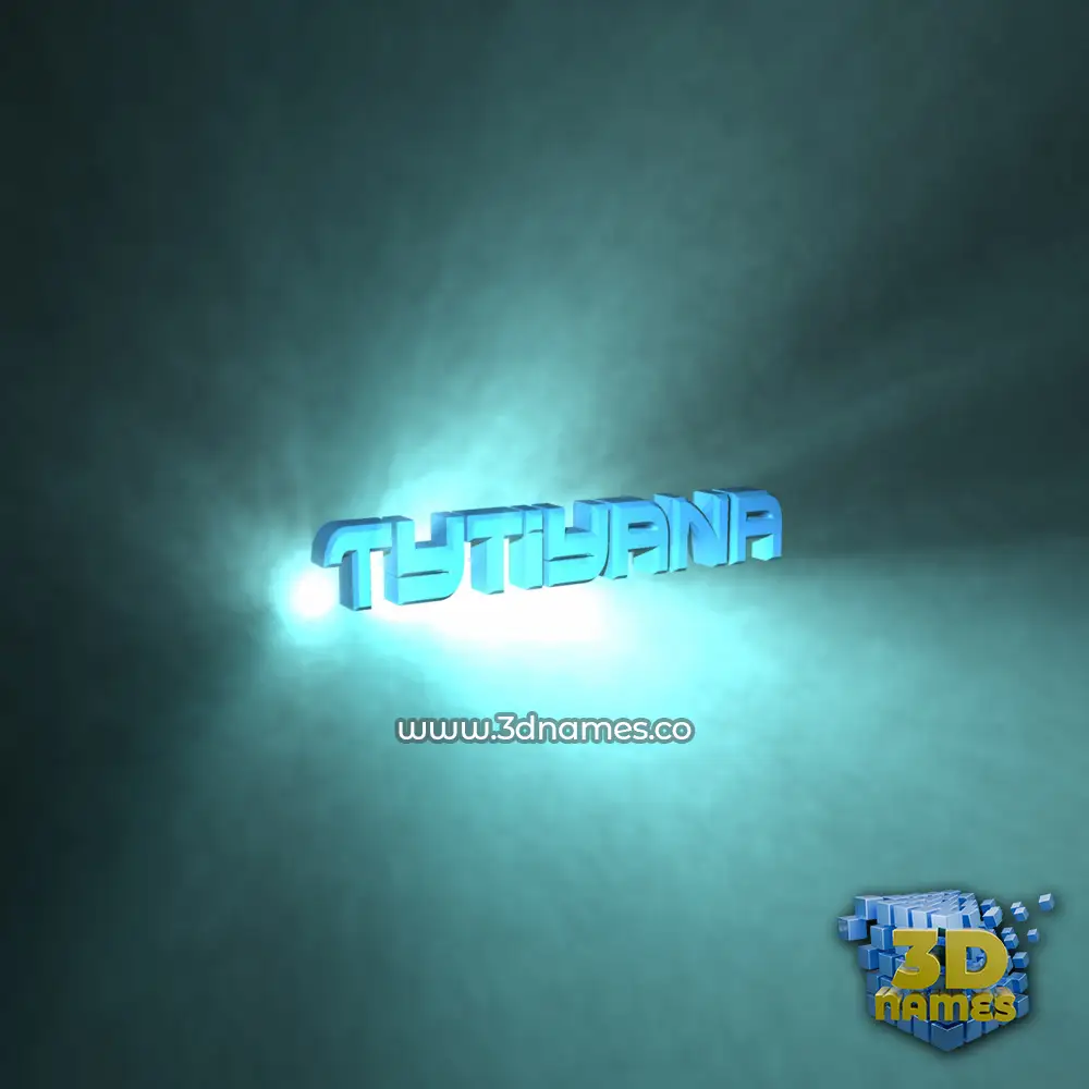 tytiyana in Light Shine style - 3D name wallpaper