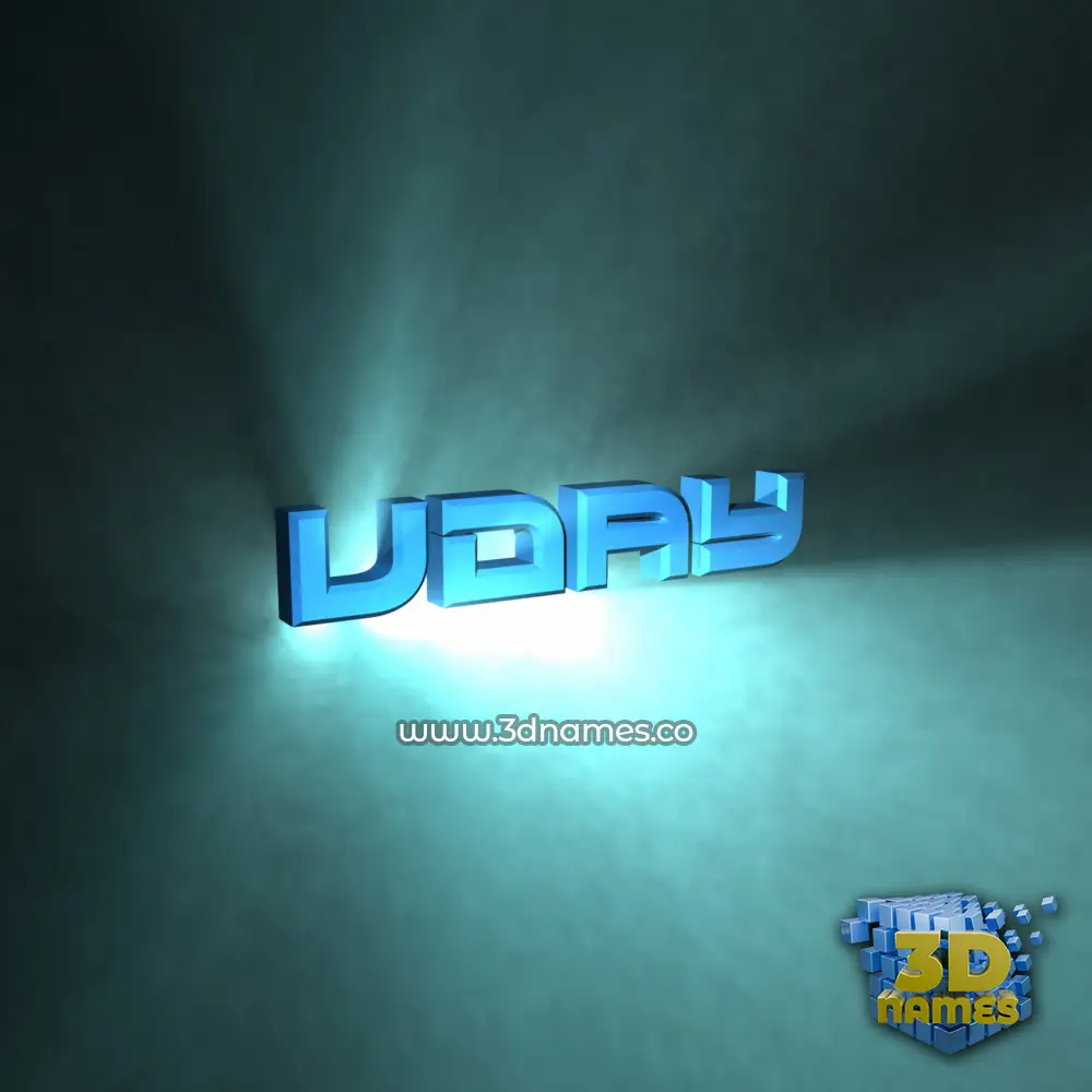 uday in Light Shine style - 3D name wallpaper