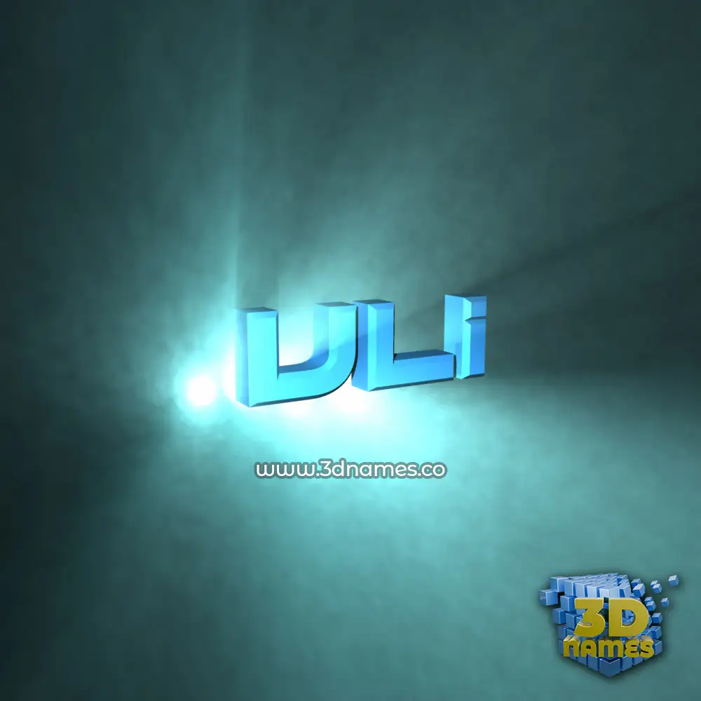uli in Light Shine style - 3D name wallpaper