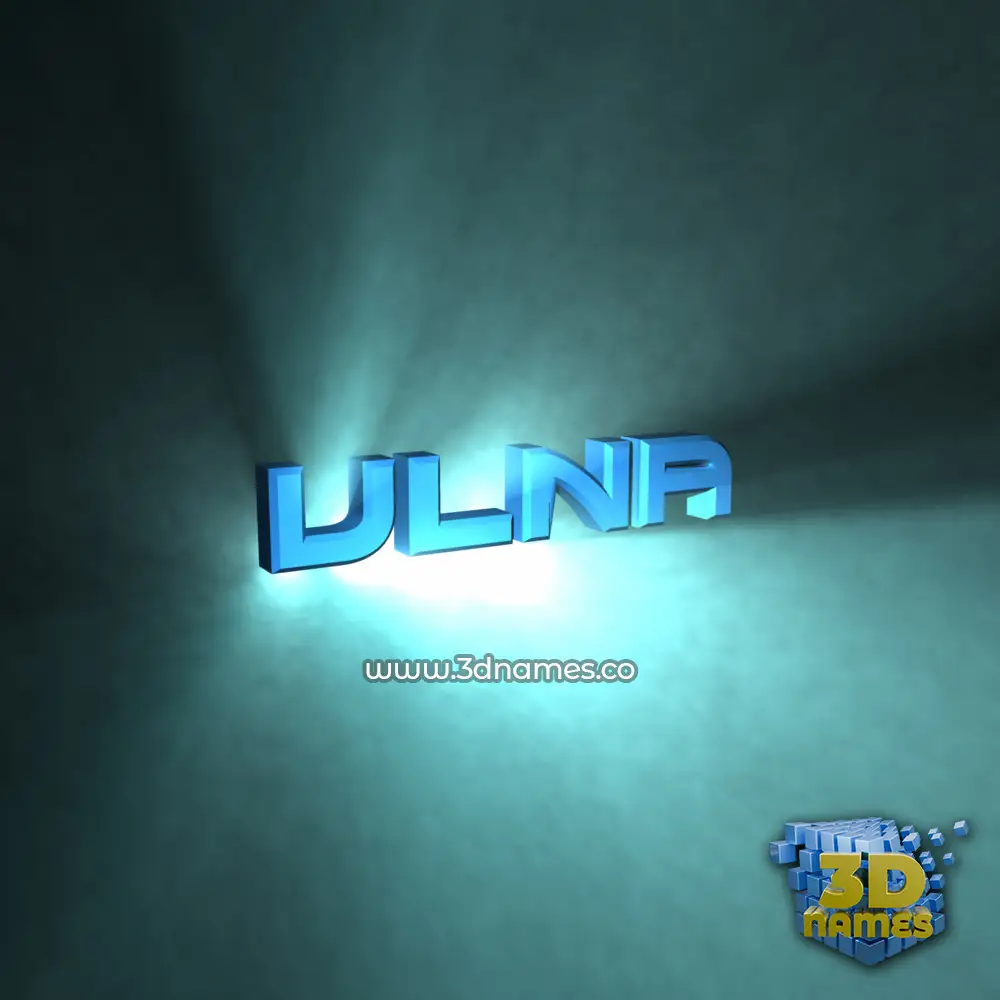 ulna in Light Shine style - 3D name wallpaper