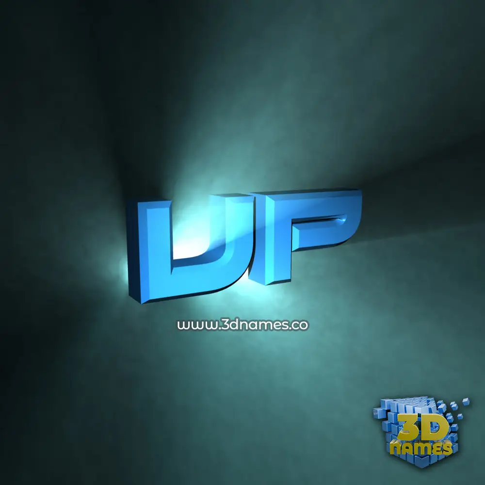 up in Light Shine style - 3D name wallpaper
