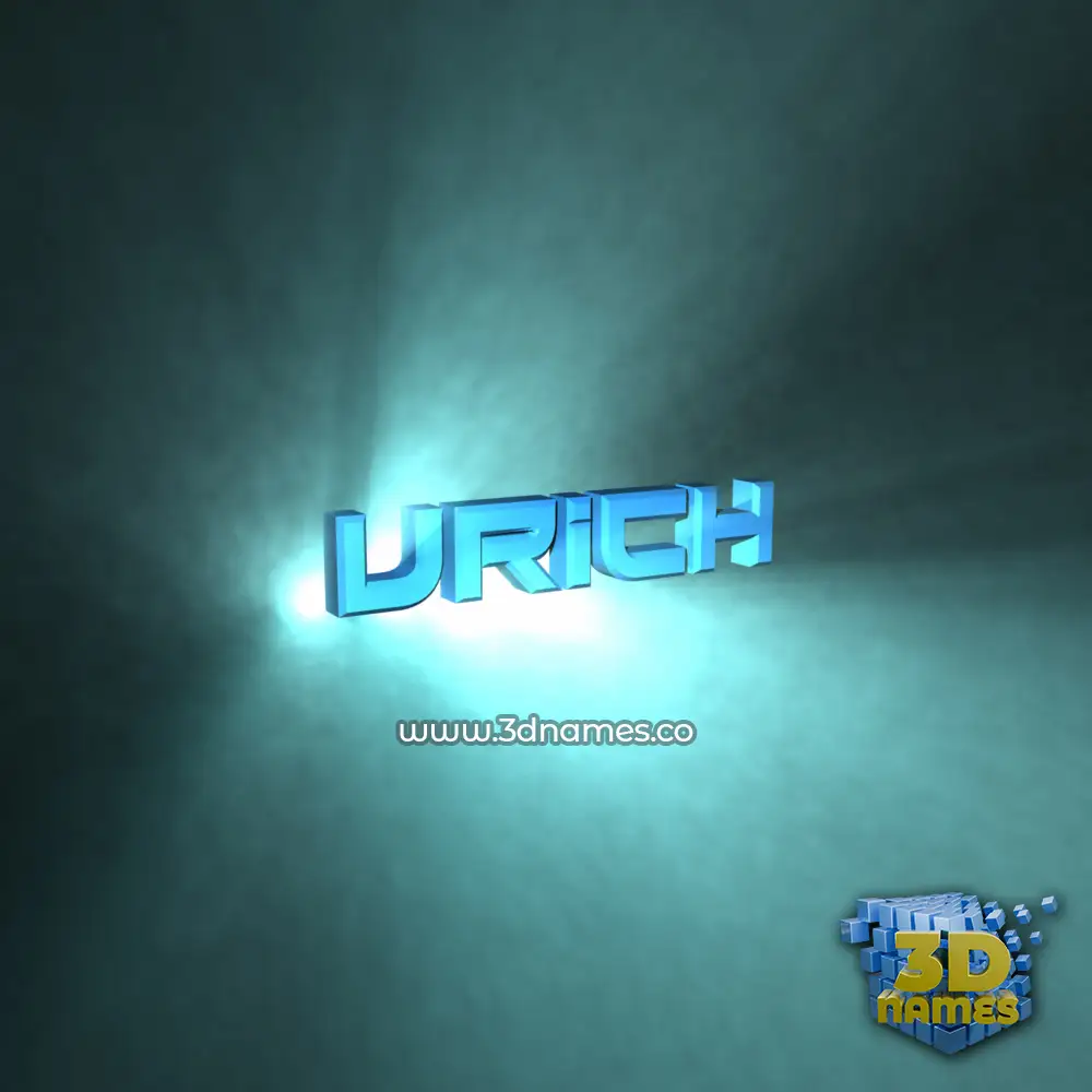 urich in Light Shine style - 3D name wallpaper