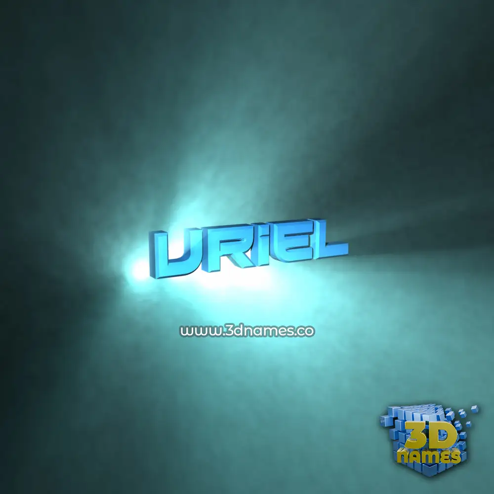 uriel in Light Shine style - 3D name wallpaper