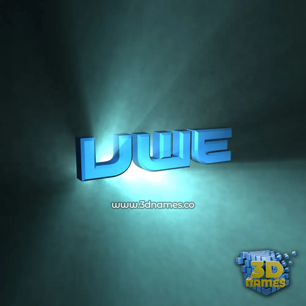 uwe in Light Shine style - 3D name wallpaper